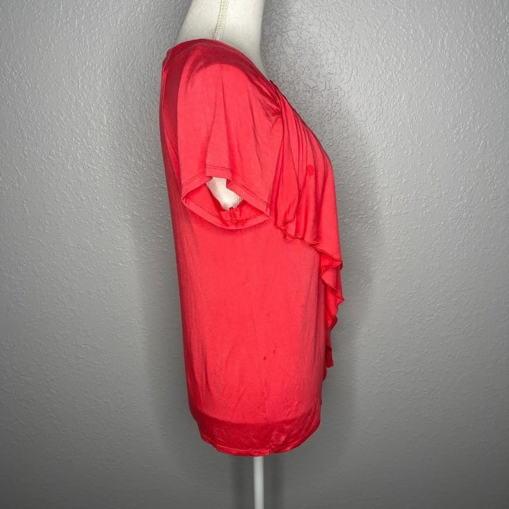 Renn - Salmon Color‎ Blouse with ruffle detail